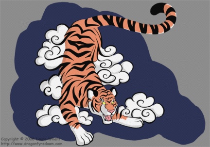 Celestial Tiger t-shirt desin